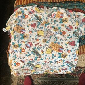 Really cute Scrub Top